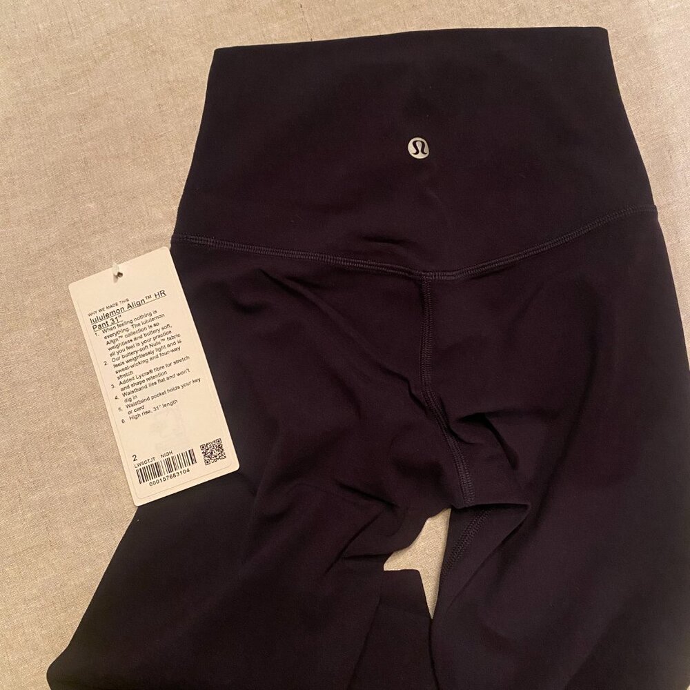 Lululemon Align High-Rise Pant 31” Size 2 Dark Navy | NWT